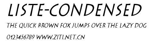 Liste-Condensed.ttf字體轉換器圖片