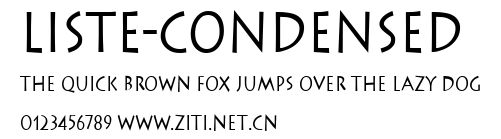 Liste-Condensed.ttf字體轉換器圖片