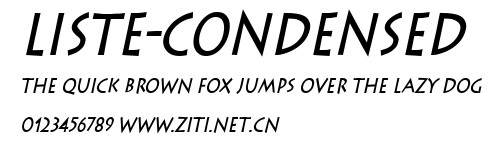 Liste-Condensed.ttf字體轉換器圖片