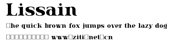 Lissain.ttf字體轉換器圖片