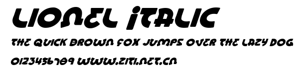 Lionel Italic.ttf字體轉換器圖片