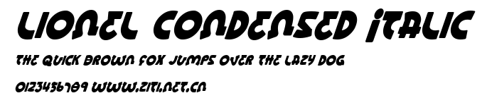 Lionel Condensed Italic.ttf字體轉換器圖片