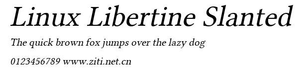 Linux Libertine Slanted.ttf字體轉換器圖片