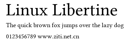 Linux Libertine.ttf字體轉換器圖片