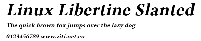 Linux Libertine Slanted.ttf字體轉換器圖片