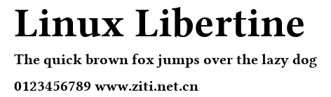Linux Libertine.ttf字體轉換器圖片