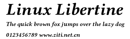 Linux Libertine.ttf字體轉換器圖片