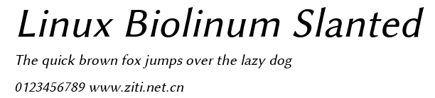 Linux Biolinum Slanted.ttf字體轉換器圖片