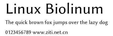 Linux Biolinum.ttf字體轉換器圖片