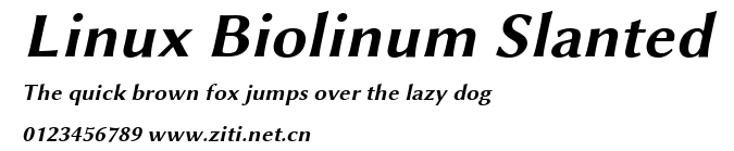 Linux Biolinum Slanted.ttf字體轉換器圖片