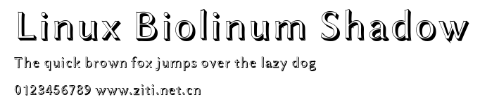 Linux Biolinum Shadow.ttf字體轉換器圖片