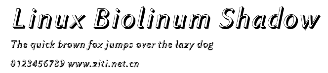 Linux Biolinum Shadow.ttf字體轉換器圖片