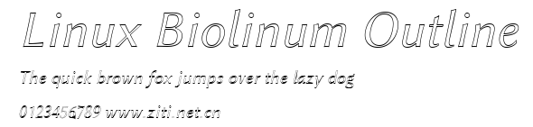 Linux Biolinum Outline.ttf字體轉換器圖片
