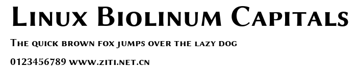 Linux Biolinum Capitals.ttf字體轉換器圖片