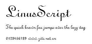 LinusScript.ttf字體轉換器圖片