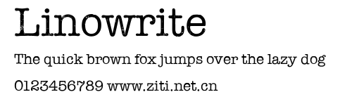 Linowrite.ttf字體轉換器圖片