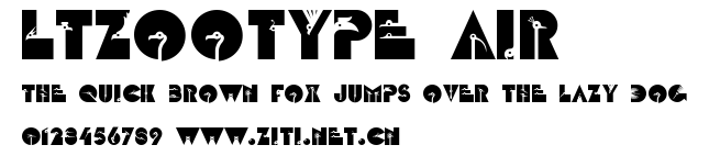 LTZootype Air.ttf字體轉換器圖片