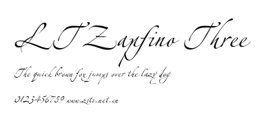LTZapfino Three.ttf字體轉換器圖片