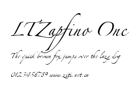 LTZapfino One.ttf字體轉換器圖片