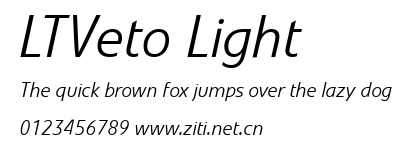 LTVeto Light.ttf字體轉換器圖片