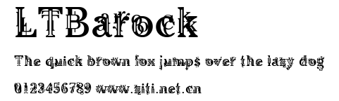 LTBarock.ttf字體轉換器圖片