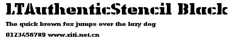 LTAuthenticStencil Black.ttf