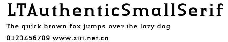 LTAuthenticSmallSerif.ttf字體轉換器圖片