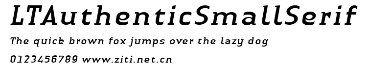 LTAuthenticSmallSerif.ttf字體轉換器圖片