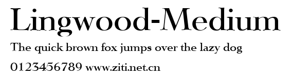 Lingwood-Medium.ttf字體轉換器圖片