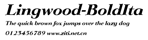 Lingwood-BoldIta.ttf字體轉換器圖片