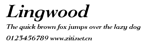 Lingwood.ttf字體轉換器圖片