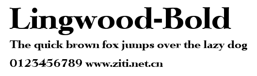 Lingwood-Bold.ttf字體轉換器圖片