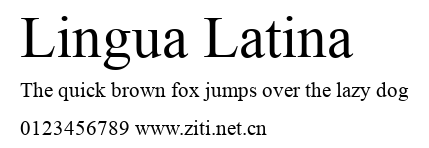 Lingua Latina.ttf字體轉換器圖片