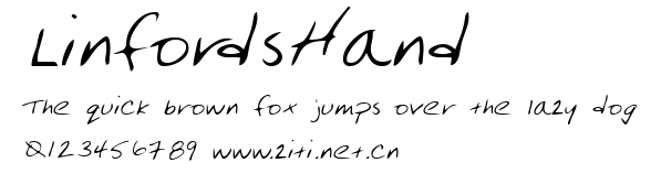 LinfordsHand.ttf字體轉換器圖片