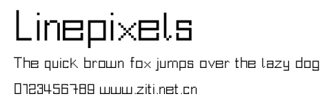 Linepixels.ttf字體轉換器圖片
