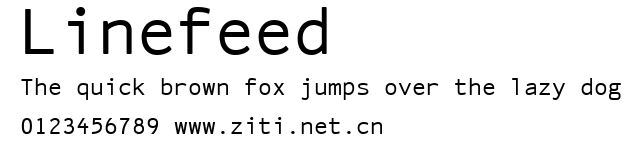Linefeed.ttf字體轉換器圖片