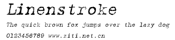 Linenstroke.ttf字體轉換器圖片