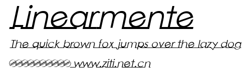 Linearmente.ttf字體轉換器圖片