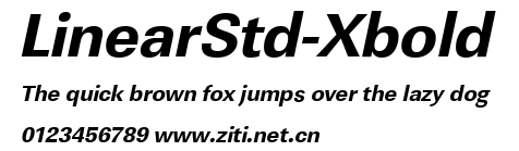LinearStd-Xbold.ttf字體轉換器圖片