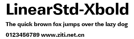LinearStd-Xbold.ttf字體轉換器圖片