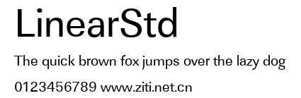 LinearStd.ttf字體轉換器圖片