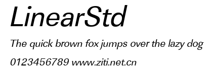 LinearStd.ttf字體轉換器圖片