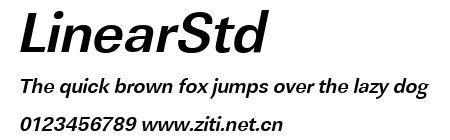 LinearStd.ttf字體轉換器圖片