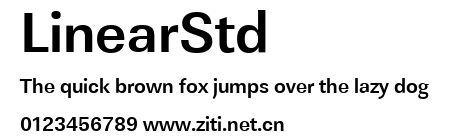 LinearStd.ttf字體轉換器圖片