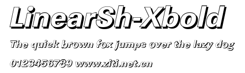 LinearSh-Xbold.ttf字體轉換器圖片