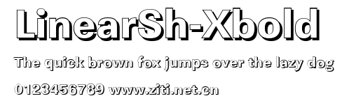 LinearSh-Xbold.ttf字體轉換器圖片