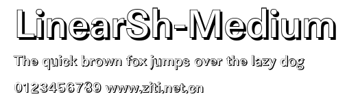 LinearSh-Medium.ttf字體轉換器圖片