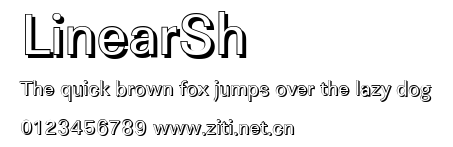 LinearSh.ttf字體轉換器圖片