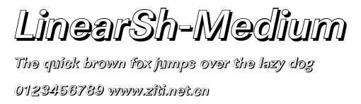 LinearSh-Medium.ttf字體轉換器圖片