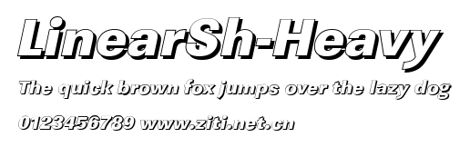 LinearSh-Heavy.ttf字體轉換器圖片